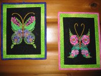 Floral Butterfly hangon