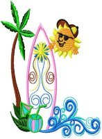 Applique Surf Board 004