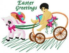 Easter Greetings Applique 008