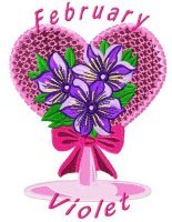 Flower of the month - violet - February