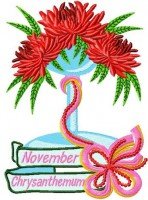 Flower of the month - Chrysanthemum - November
