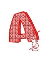 Redwork Alphabet001