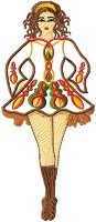 Celtic Dancers Applique Set